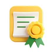 Certificate card icon